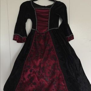 Girls costume, dress and cape.